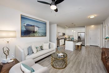 Spacious living areas with oversized windows